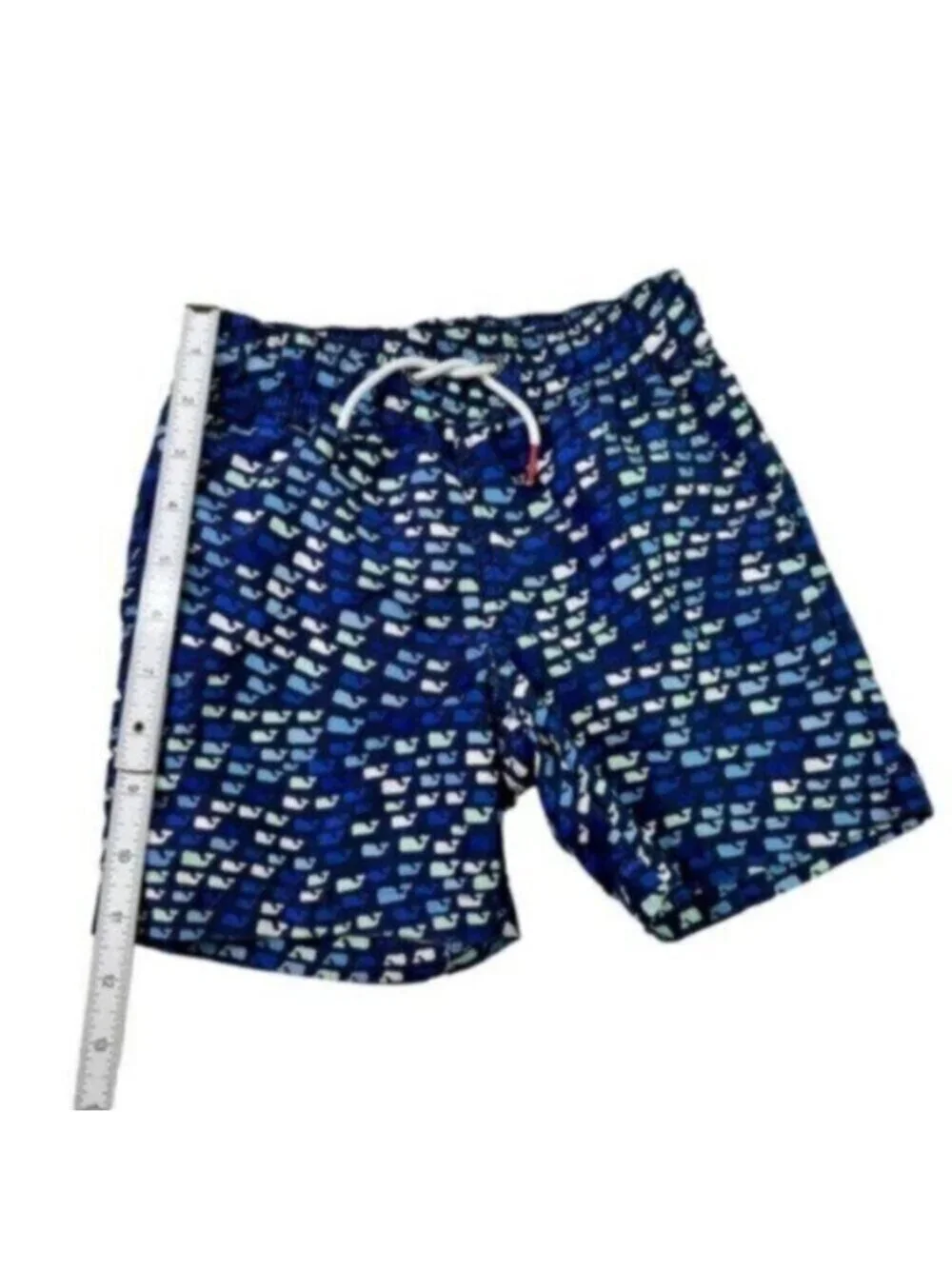 Vineyard Vines | Blue Whale Print Boy's Swim Trunk Size XS